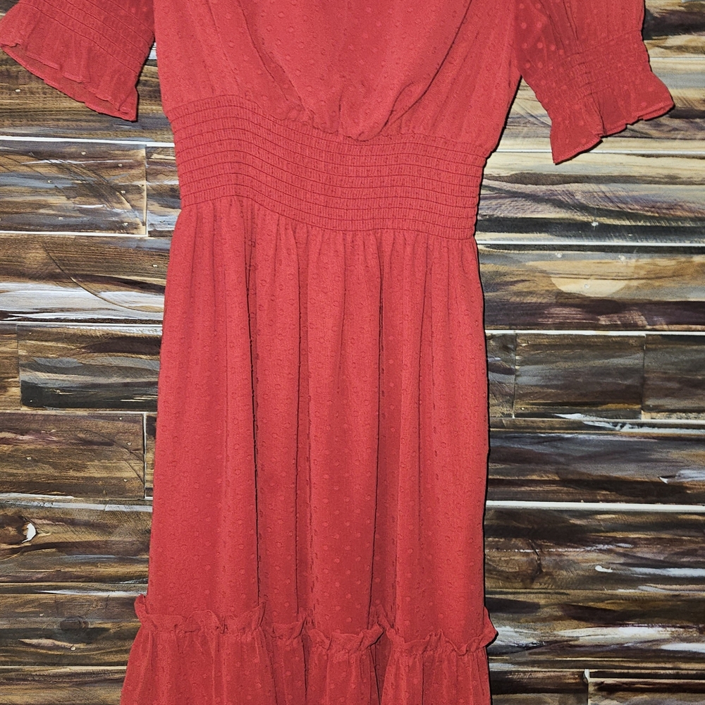 Elegant Red Women's Dress
